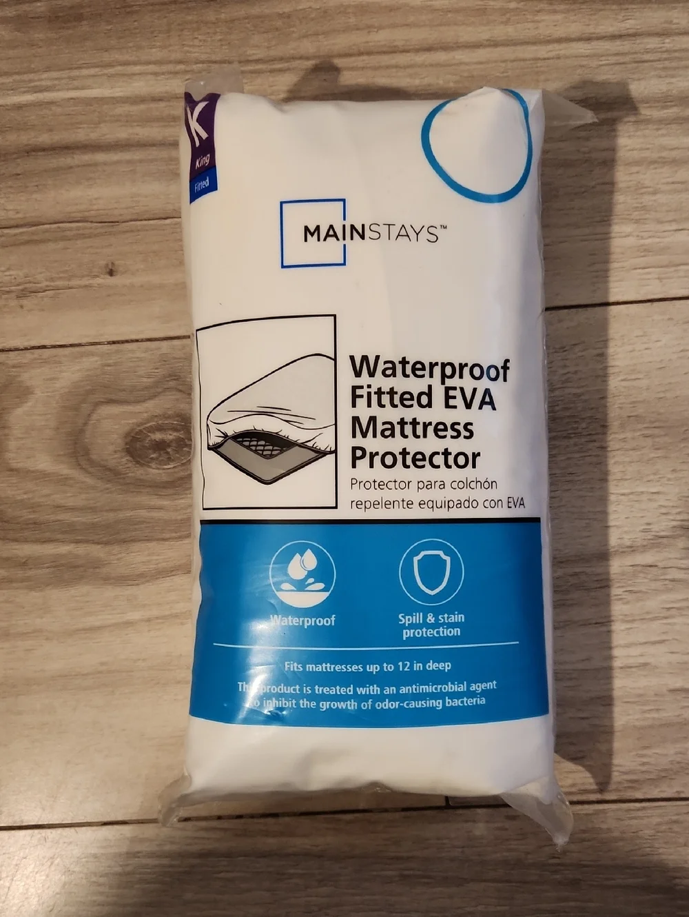Mainstays Waterproof Fitted King Mattress Protector NEW!